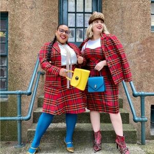 BETSEY JOHNSON TORRID VINTAGE REMAKE plaid stretch dress ♥️ size 16 , 18, 20